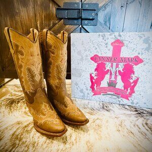 Tanner Mark Genuine Leather Western Boots 7.5 M • New in Box